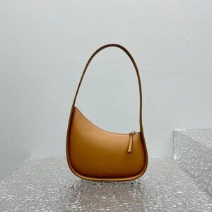 Contemporary Crescent Moon Purse - Elegant Evening Accessory